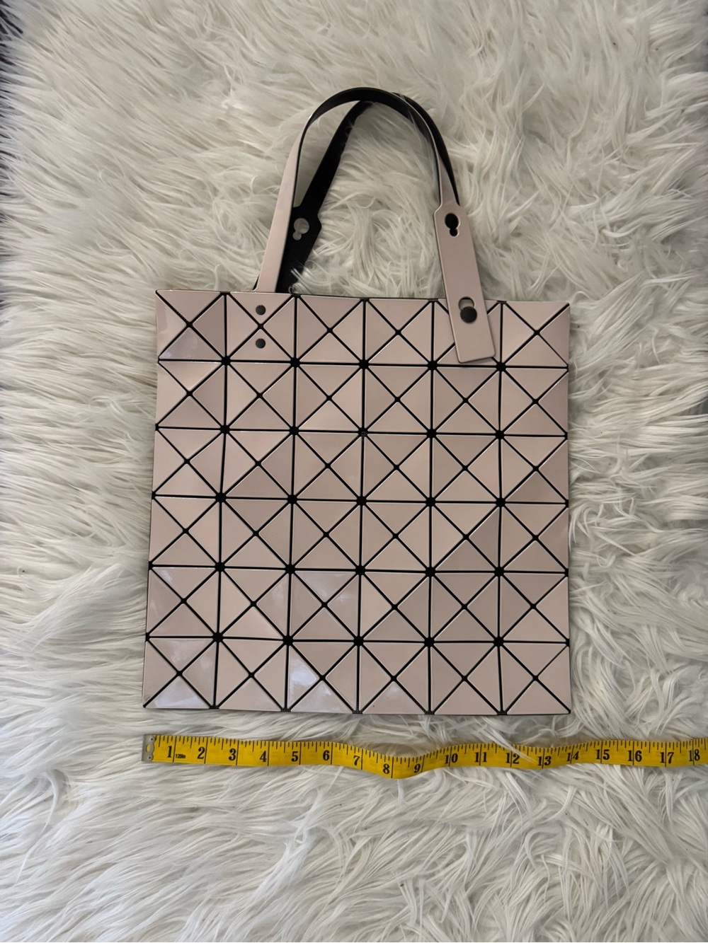 Bao Bao Style Geometric beige Tote Bag